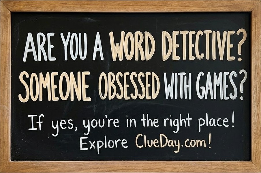 ClueDay case file artwork with the game logo